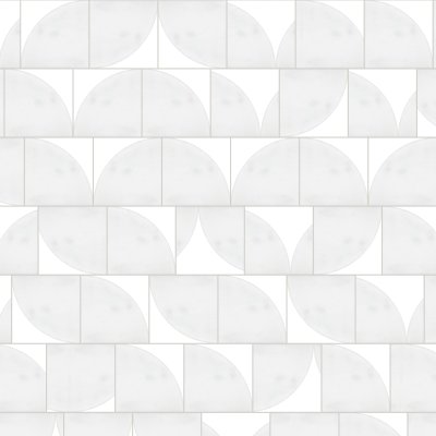 Qualis Ceramica Bianco Venatino 9 Polished Corner Shelf - Random Length