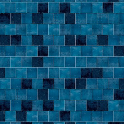 Qualis Ceramica Morocco 5x5 Blue Gloss - Alternating 1/2