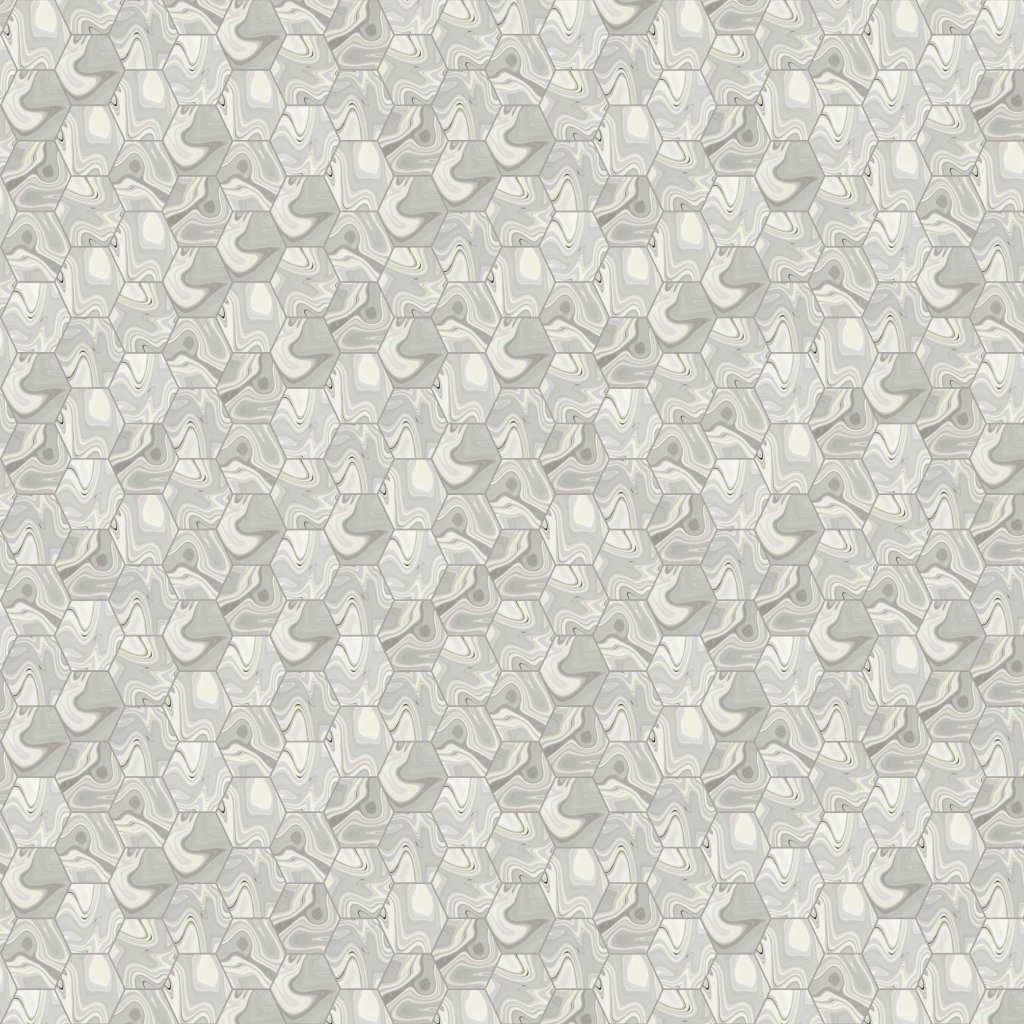 Marble Systems Saturn Glossy Hexagon 5 Ceramic Tile 5 - Saturn