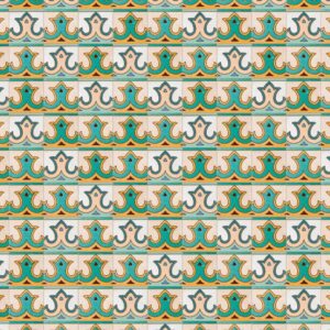105 Glazed Crown Ceramic Tile 6x6 - 105