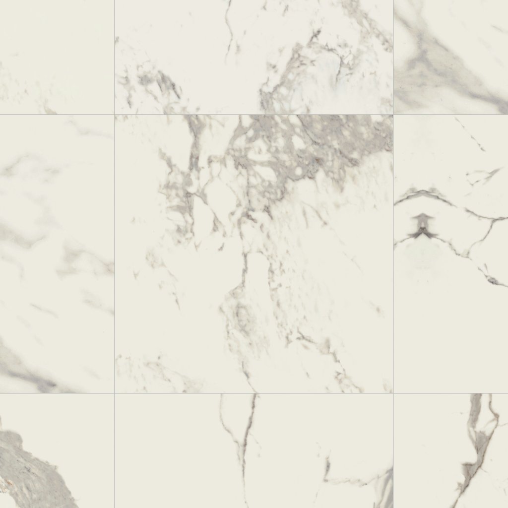 Daltile Marble Attache Calacatta, Square, 32X32, Matte - Calacatta