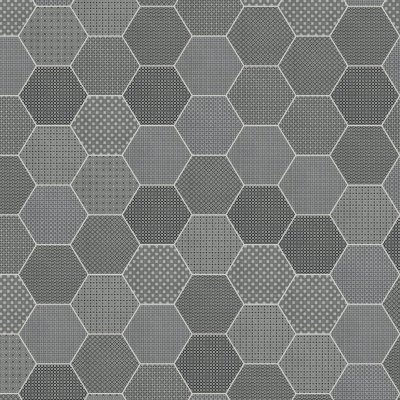 Qualis Ceramica Tapestri 8.5 Silk Blend Hexagon - 8.5" x 10"