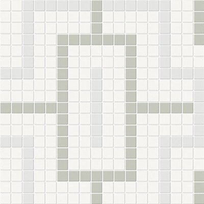 Qualis Ceramica Traditions Morning Blend Chain Mosaic Matt - Canvas White