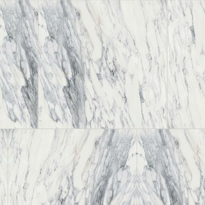 Qualis Ceramica Royal Stoneworks 36X36 Regal White Vein Honed - Random Length