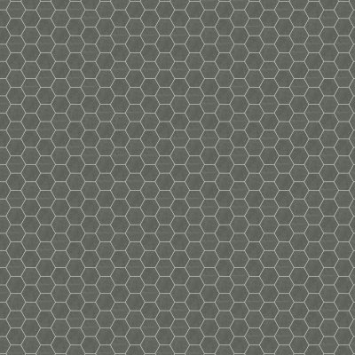 Qualis Ceramica Mjork 6 Hex Carbon - 10,5" x 12"