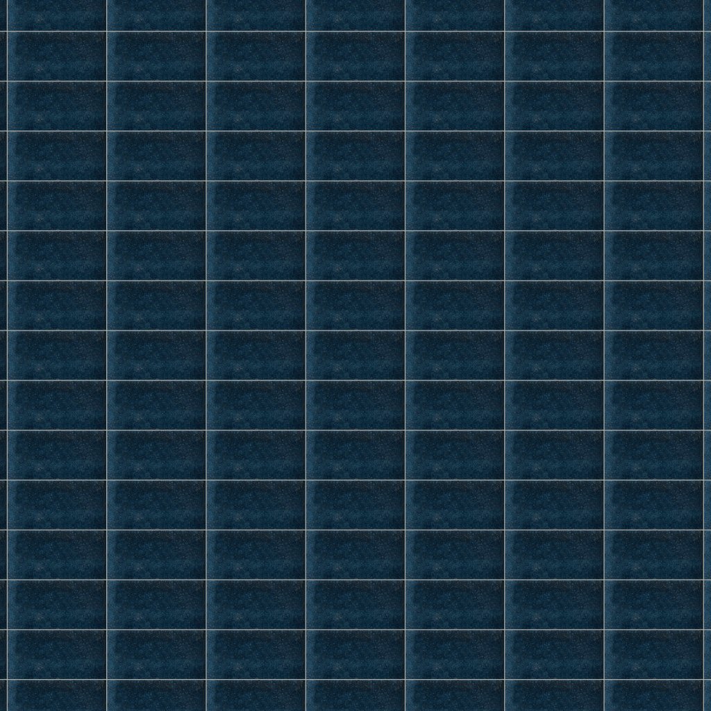 Marble Systems Sea Blue Crackled Ceramic Tile 4x8 - Sea Blue