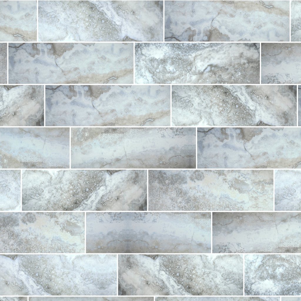 Qualis Ceramica QU Siena Azzurro 8X24W - Blue