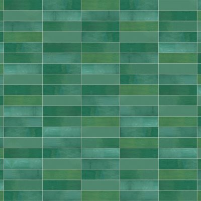 Qualis Ceramica Morocco 3x11 Green Gloss - Grid