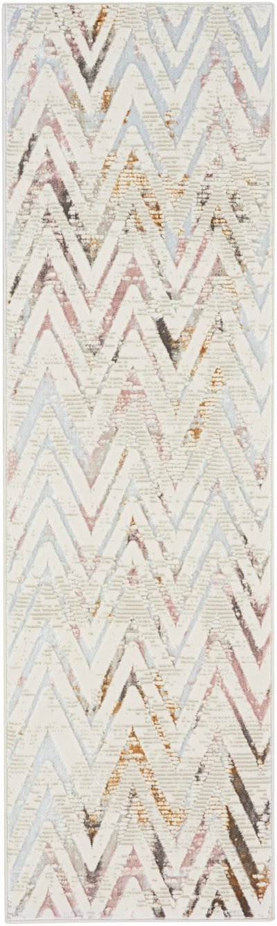 Nourison Home Nourison Glam GLM05 3'11" x 5'11" Multicolor Contemporary Indoor Rug - 2'3" x 7'6"