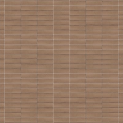 Marble Systems Salmon Leather Subway Thin Brick Tile 2 1/4x7 9/16 - Salmon - 2 1/4" x 7 9/16" x 9/16"