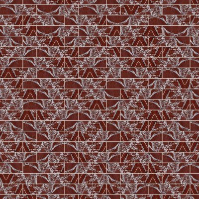 Qualis Ceramica Tuscano Rosso 3x12 - Alternating 1/3