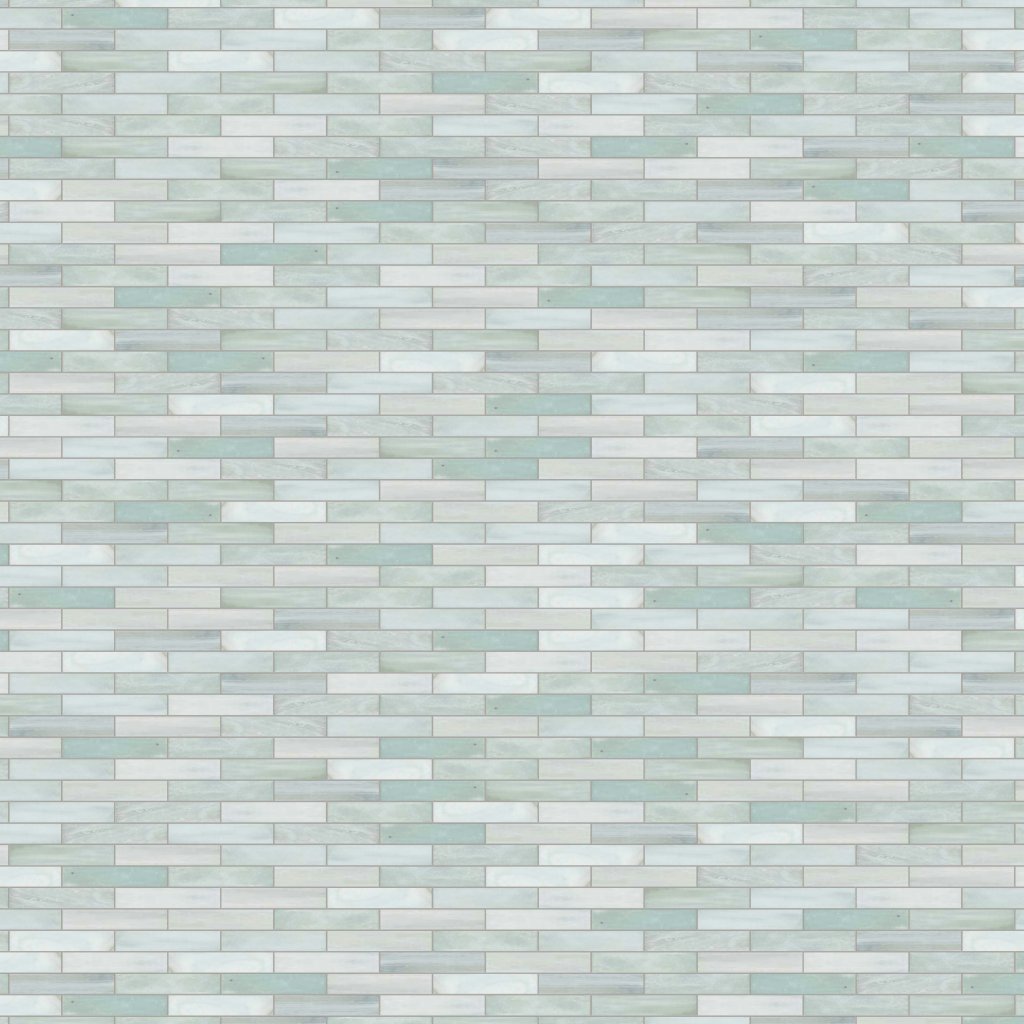 Ichica Matte 1x4 Glass Mosaic 12 1/4x9 7/8 - Ichica