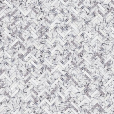 Marble Systems Lilac Honed Herringbone 5/8x3 Marble Mosaic 10 7/16x12 13/16 - Lilac - 10 7/16" x 12 13/16" x 3/8"