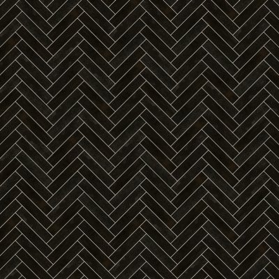 Qualis Ceramica Manhattan Downtown Nero 2X9 - Herringbone