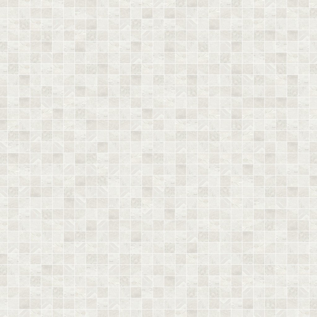 Qualis Ceramica Florence 2X2 Mosaic Ivory Matt - Ivory