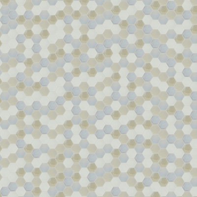 Qualis Ceramica Hamptons Collection Confetti Mosaic Frost - 10.75" x 12.5"