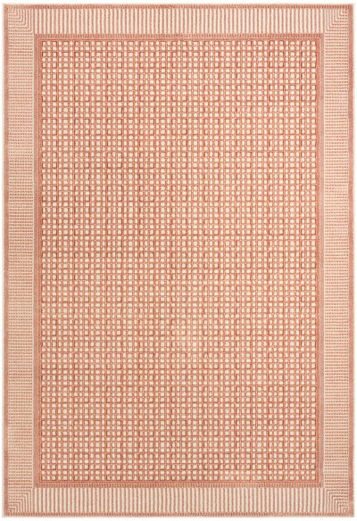 Nourison Home Nourison Nordic NRC03 5' x 7' Brick Ivory Modern Indoor Rug - 4' x 6'
