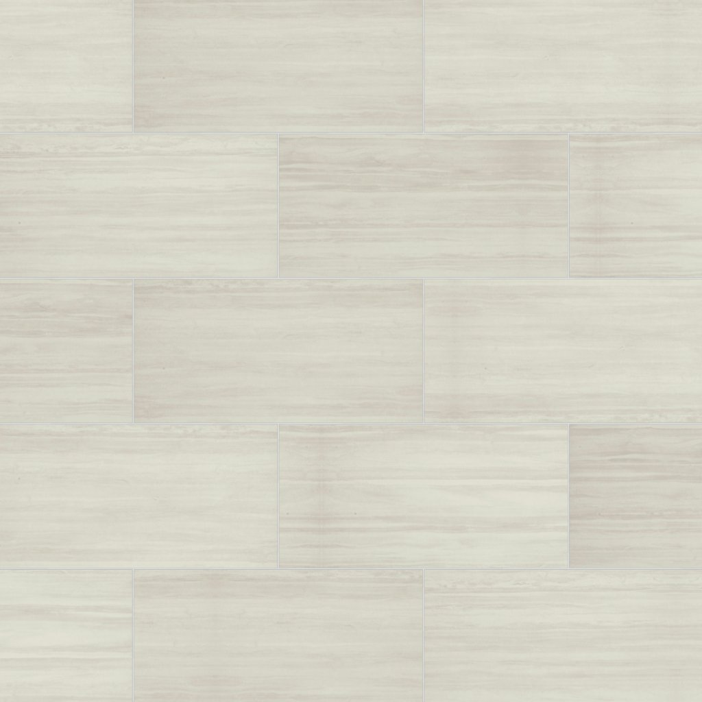 Daltile Prime White, Rectangle, 12X24, Matte - White