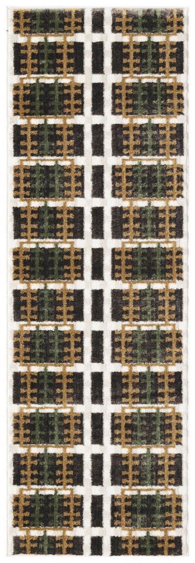 Nourison Home Nourison Nordic NRC08 8' x 10' Charcoal Multicolor Modern Indoor Rug - 2' x 6'