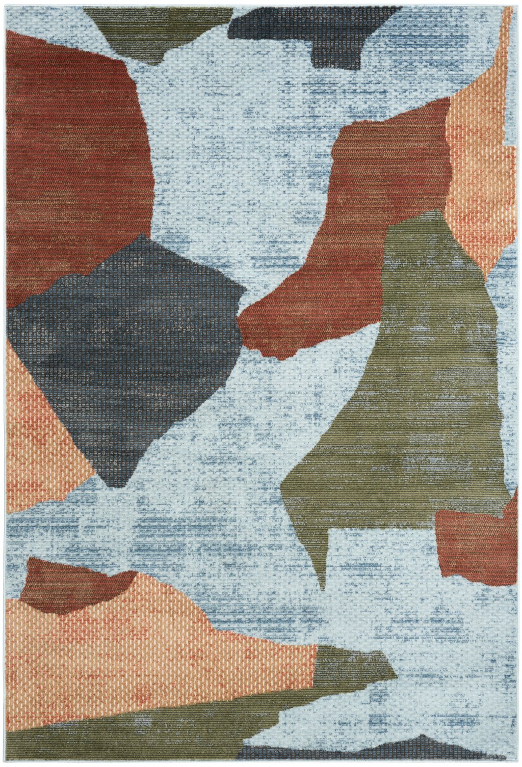 Nourison Home Nourison Nordic NRC18 5' x 7' Blue Multicolor Modern Indoor Rug