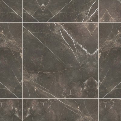 Qualis Ceramica Royal Stoneworks 36X36 Regal Brown Marble Honed - Grid