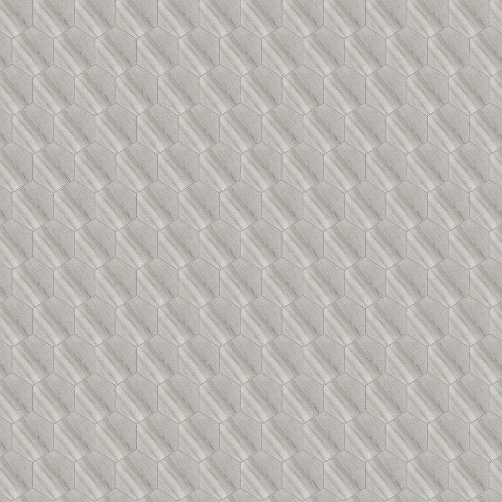 Marble Systems Skyline Honed Hexagon Waterjet Marble Tile 5 25/32x5 - Skyline