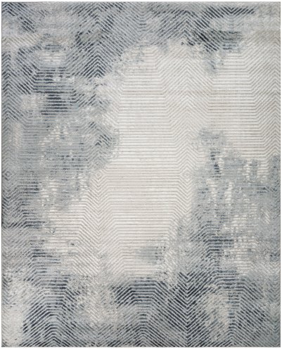 Nourison Home Nourison Dekor DEK04 2' x 4' Grey Navy Modern Indoor Rug - 7'10" x 9'10"