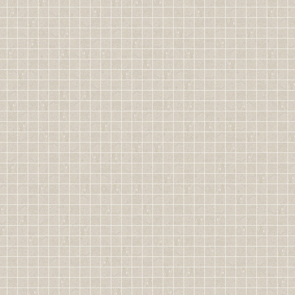 Qualis Ceramica Rhythm Country Taupe 2X2 Mosaic