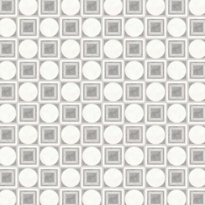 Marble Systems Afyon Grey, Afyon White, Dolomite Multi Finish Cicero Marble Mosaic 12x12 - Afyon Grey, Afyon White, Dolomite - 12" x 12" x 3/8"