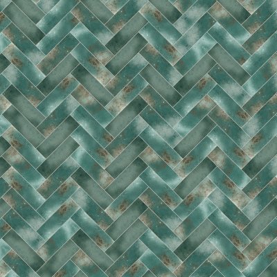 Qualis Ceramica Miami Brickell Jade - Herringbone