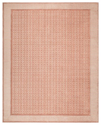 Nourison Home Nourison Nordic NRC03 5' x 7' Brick Ivory Modern Indoor Rug - 8' x 10'