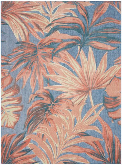 Nourison Home Nourison Aloha ALH43 9' x 12' Blue Rose Modern Rug - 9' x 12'