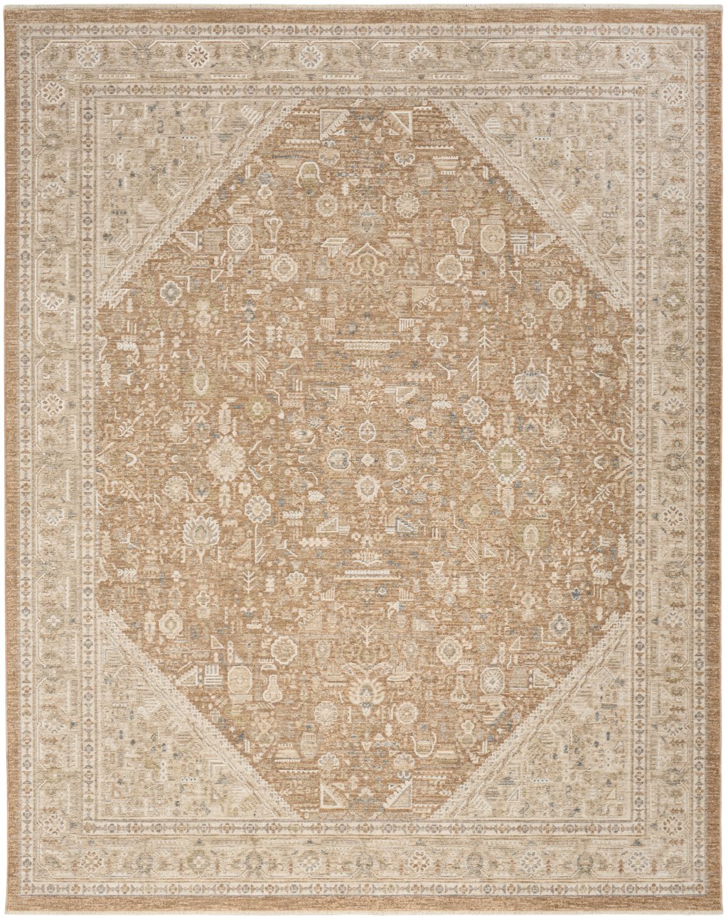 Nourison Home Nourison Harbor HRB03 9'6" x 13'2" Mocha Vintage Indoor Rug