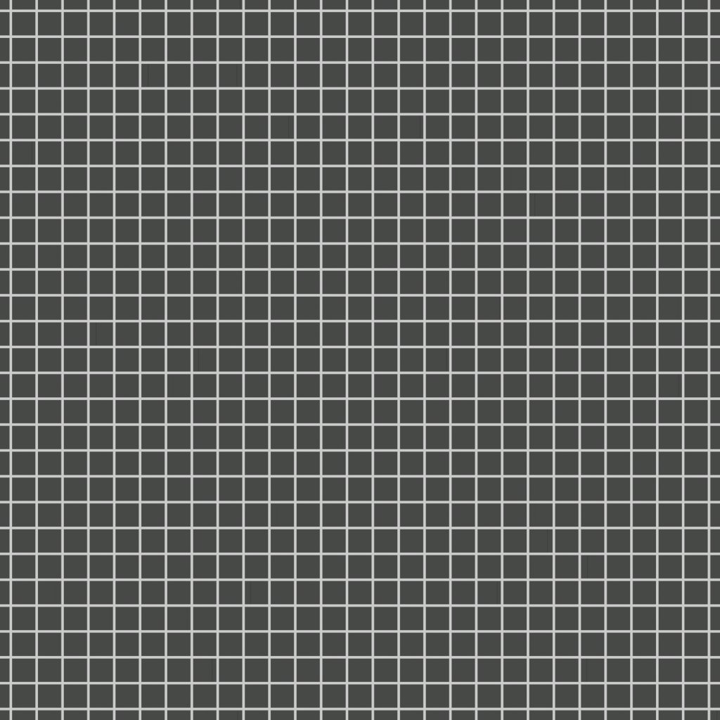 Qualis Ceramica Traditions Retro Black 2X2 Matt Mosaic - Black