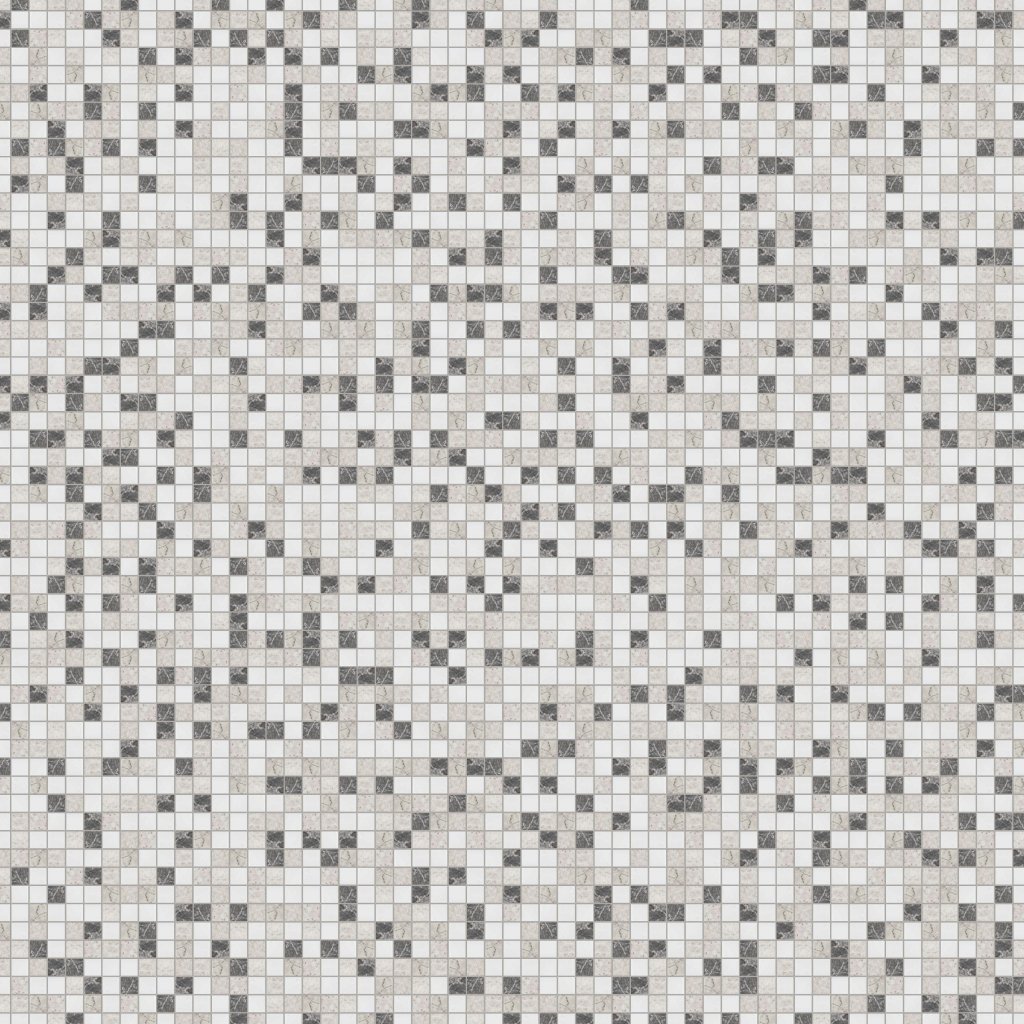 Marble Systems Granada Blend Polished 1x1 Marble Mosaic 12x12 - Granada Blend