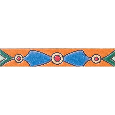 Marble Systems 369 Glazed Bow Tie Ceramic Border Tiles 1x6 - 369 - 1" x 6" x 3/8"