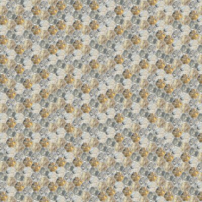 Qualis Ceramica Chelsea Collection Hexagon Royal Vein Mosaic - 12" x 12"