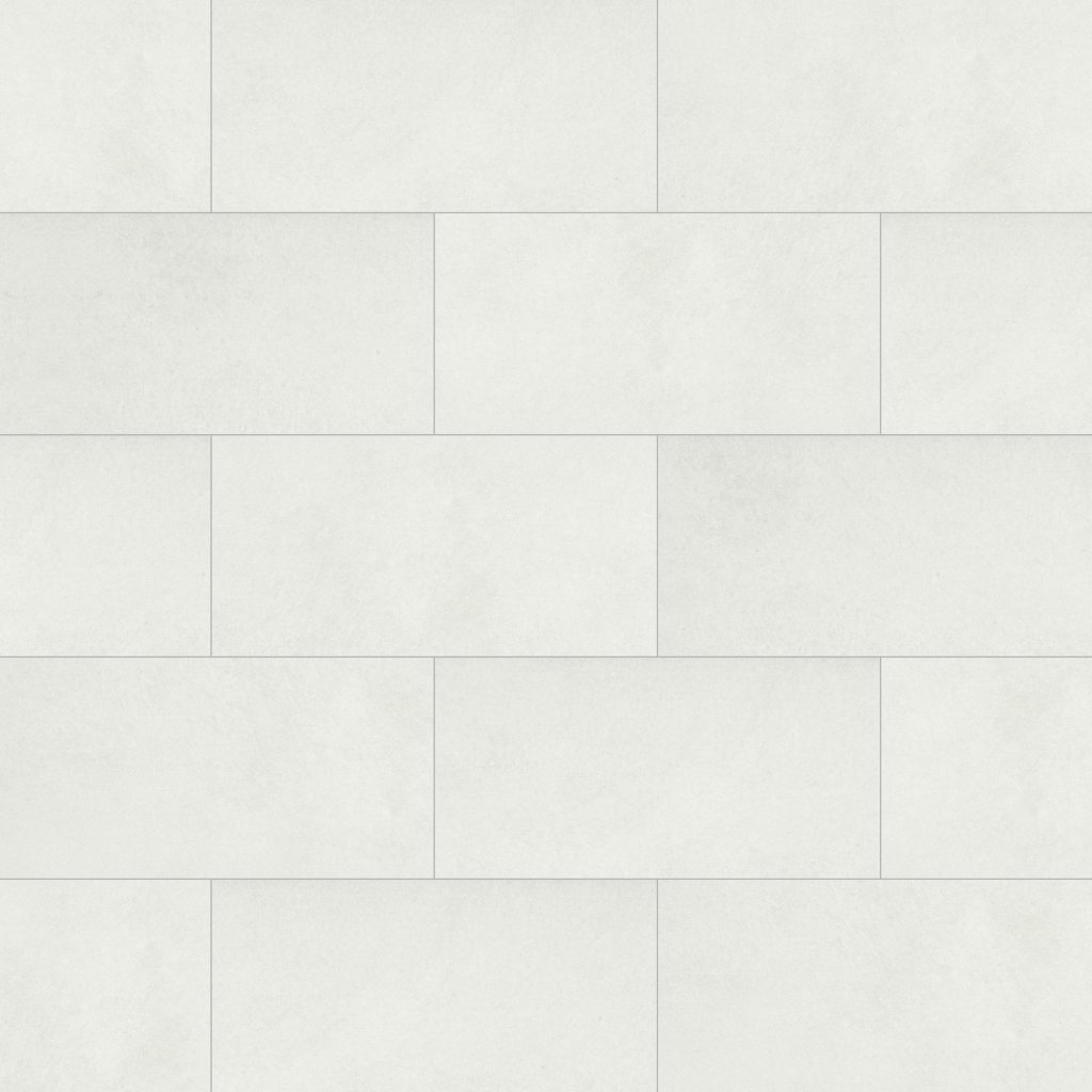 Daltile Portfolio White, Rectangle, 12X24, Matte - White