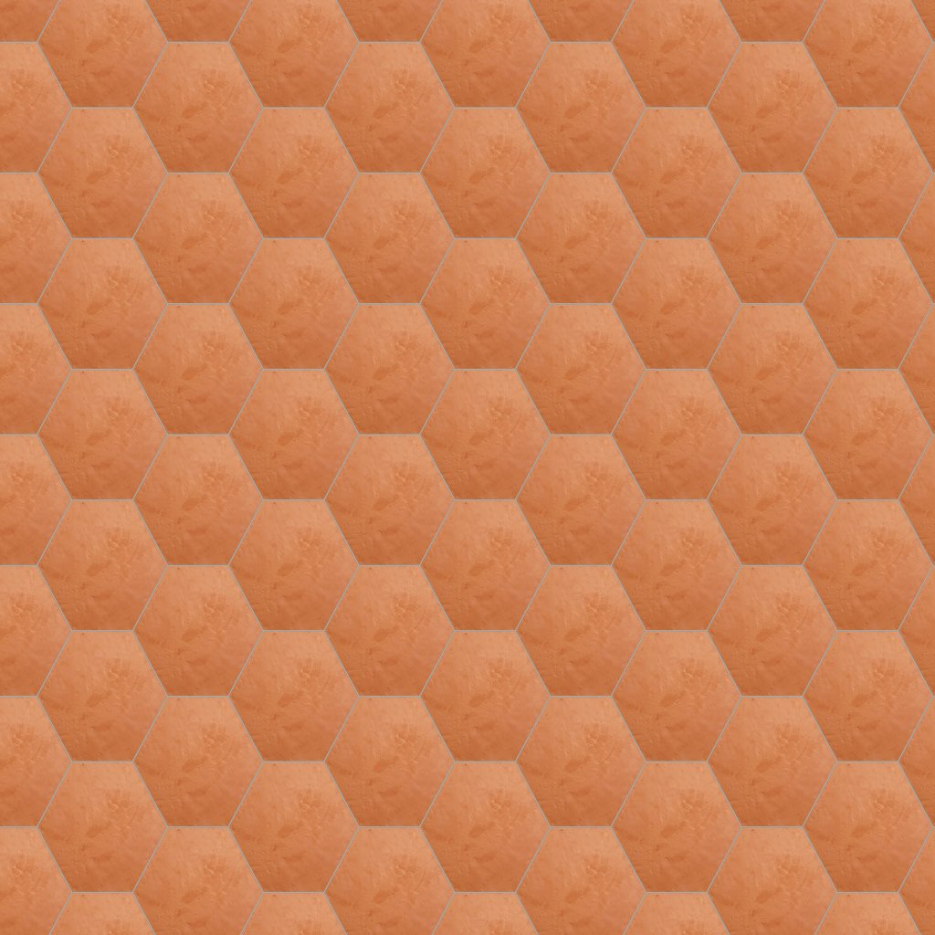 Marble Systems Sunrise Natural Hand Pressed Terracotta Tile 8x8 - Sunrise