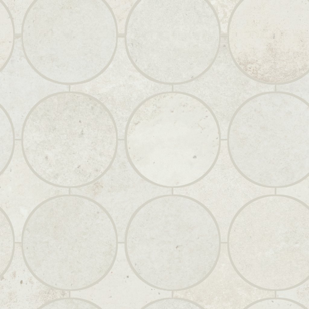 Daltile Rekindle White, Mixed, Stepwise, Matte - White