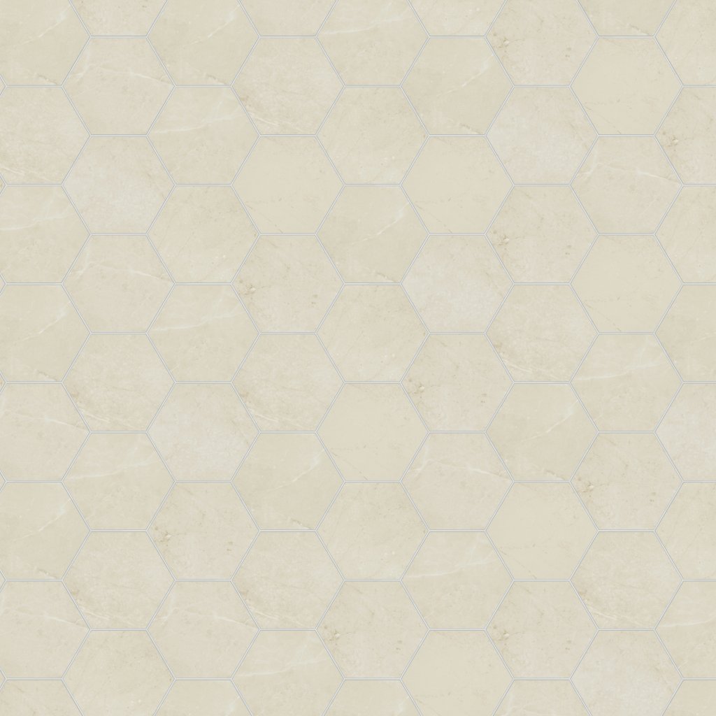 Daltile Scripter Oracle, Hexagon, 8, Stepwise, Matte - Oracle