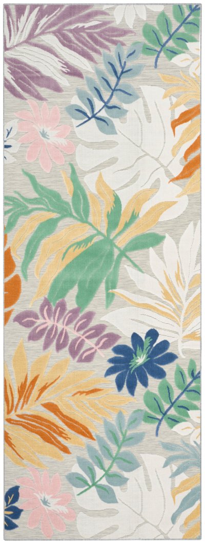 Nourison Home Nourison Suncoast SNC02 9' x 12' Multicolor Tropical Rug - 2' x 6'