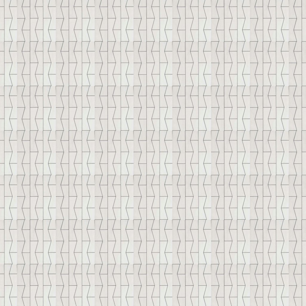 Marble Systems Snow White Multi Finish Ubiquity Marble Mosaic 2 29/32x8 11/32 - Snow White