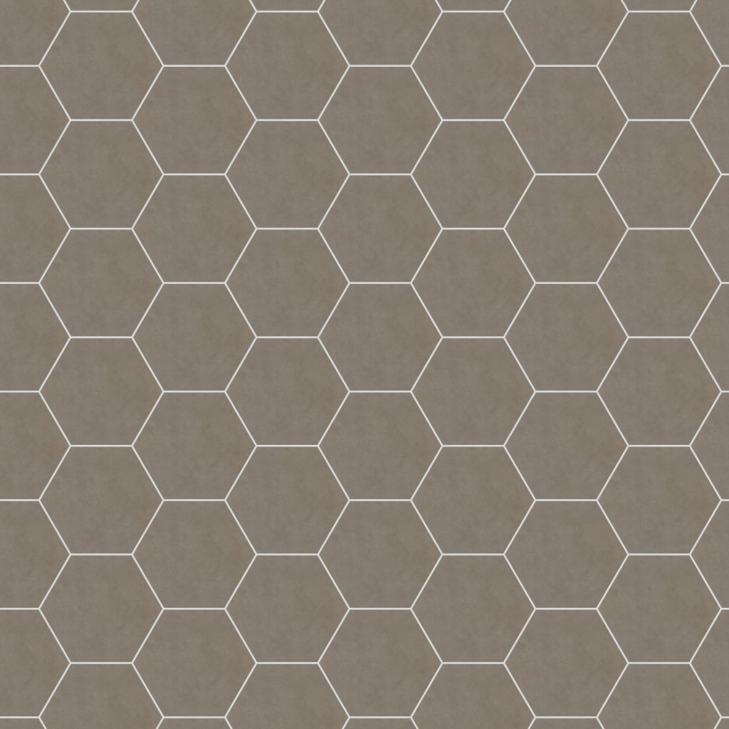 Daltile Bee Hive Ashgrey, Hexagon, 24X20, Matte - Ashgrey