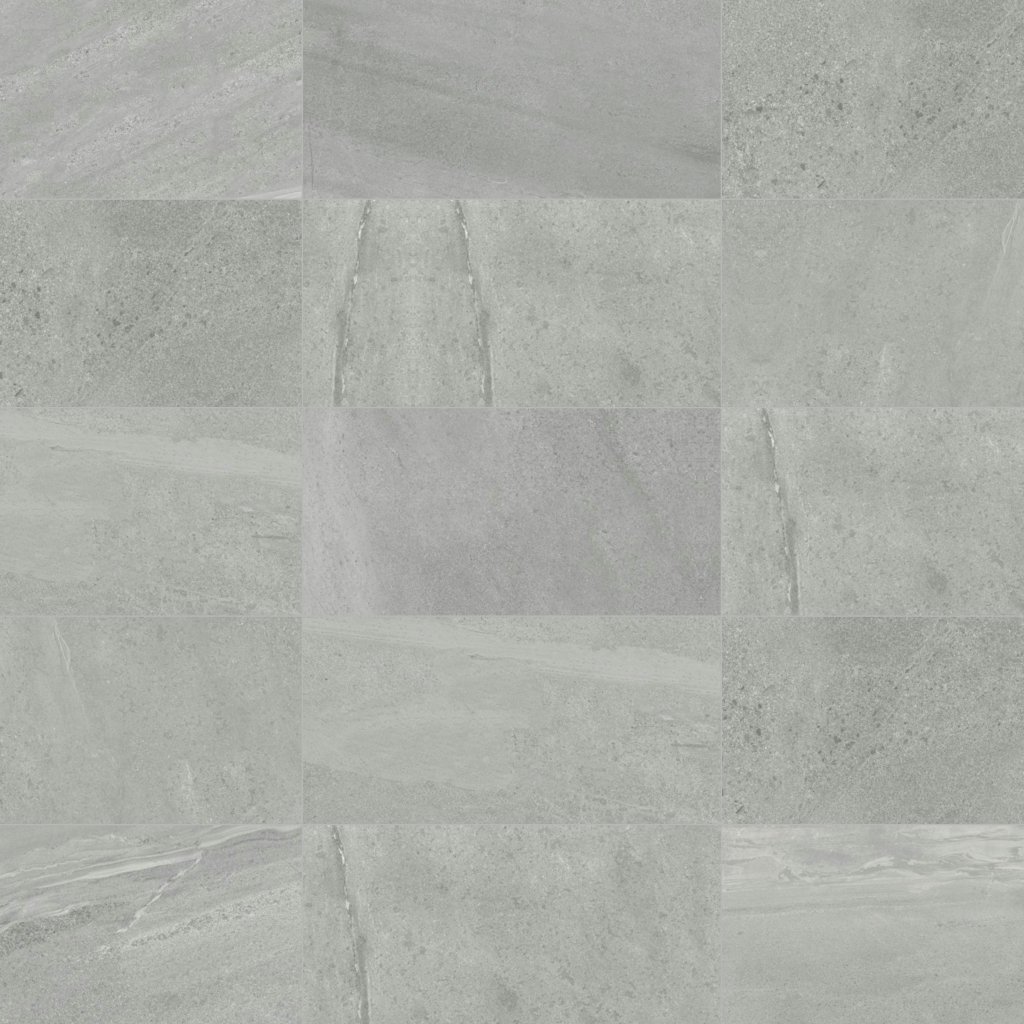 Daltile Society Park Lane Gray, Rectangle, 12X24, Polished - Park Lane Gray