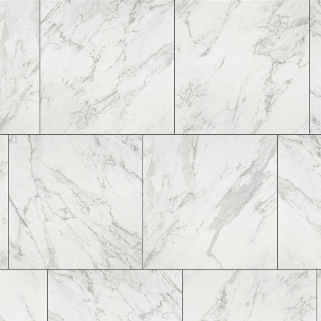 Qualis Ceramica Luxury Milano Statuario 24X24 Honed - Grey