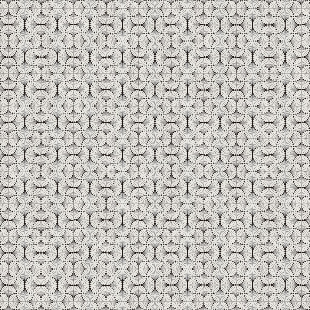 Marble Systems Black Leaf Glossy Ceramic Tile 6x6 - Black Leaf