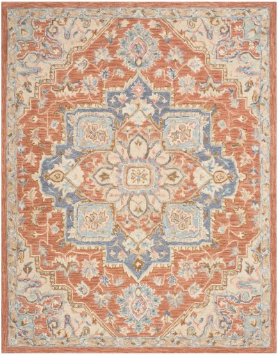 Nourison Home Nourison Maison MSO06 9'9" x 13'9" Rust Ivory Vintage Indoor Rug - 7'9" x 9'9"