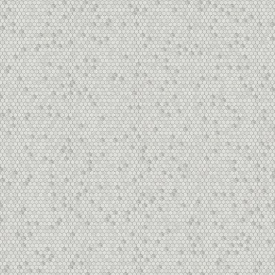 Marble Systems Glacier Honed Hexagon 1x1 Marble Mosaic 11 1/2x12 1/4 - Glacier - 11 1/2" x 12 1/4" x 3/8"