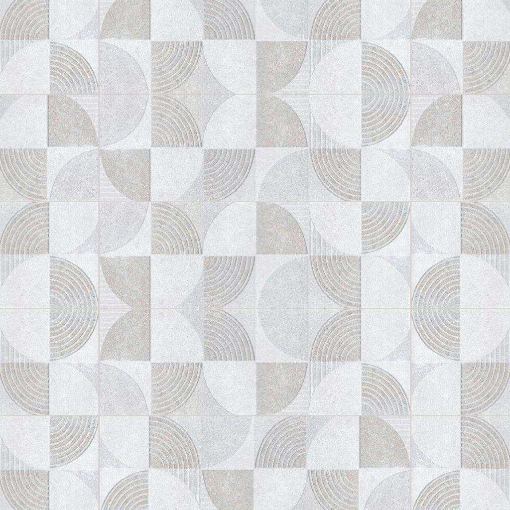 Qualis Ceramica Hamptons Collection Grid Field Tile 12” X 35”